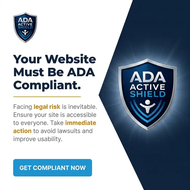 ADA Active Shield — Your website must be ADA compliant